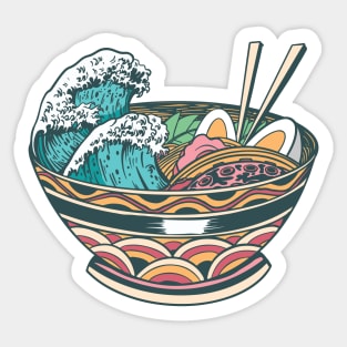 Wave Ramen Sticker